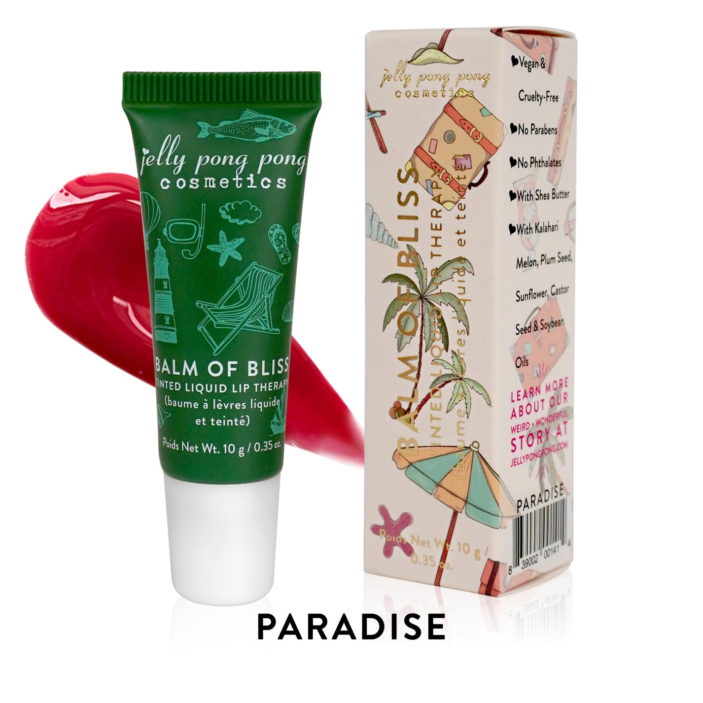 Balm Of Bliss Tinted Liquid Lip Therapy Jelly Pong Pong Cosmetics